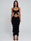 LUCCA MIDI DRESS BLACK Midi Dress 