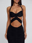 LUCCA MIDI DRESS BLACK Midi Dress 
