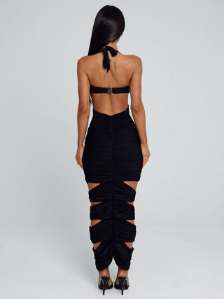 LUCCA MIDI DRESS BLACK Midi Dress 