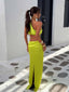 LUCCY TOP CHARTREUSE Crop Top 