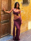 LUCETTA MAXI DRESS DEEP MAROON Maxi Dress 