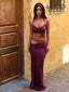 LUCETTA MAXI DRESS DEEP MAROON Maxi Dress 