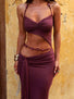 LUCETTA MAXI DRESS DEEP MAROON Maxi Dress 
