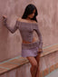 LUCI MINI SKIRT TAUPE Mini Skirt 