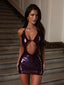 LUCIAE MINI DRESS PLUM Mini Dress 