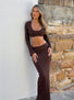 LUCIANA MAXI SKIRT CHOCOLATE Maxi Skirt 