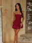 LUCIEL MINI DRESS BURGUNDY Mini Dress 