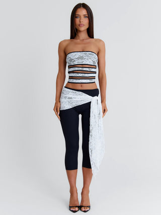 LULIAN TOP WHITE Crop Top 