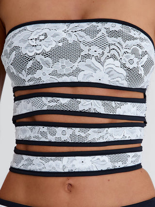 LULIAN TOP WHITE Crop Top 