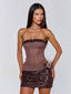 LYLA MINI DRESS CHOCOLATE Mini Dress 