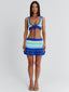 MADELYNN MINI SKIRT BLUE STRIPE Mini Skirt 