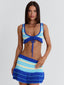 MADELYNN CROP TOP BLUE STRIPE CROP TOP 