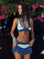 MADELYNN CROP TOP BLUE STRIPE CROP TOP 