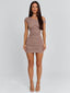 MADISON MINI DRESS TAN Mini Dress 