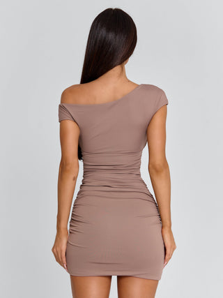 MADISON MINI DRESS TAN Mini Dress 