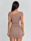 MADISON MINI DRESS TAN Mini Dress 