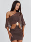 MADISYN MINI DRESS CHOCOLATE Mini Dress 