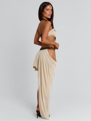 MAISIE MAXI SKIRT BEIGE Maxi Skirt 