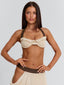 MAISIE TOP BEIGE Crop Top 