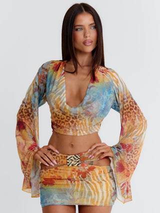 MAKENNA LONGLINE TOP LEILA Blouse 