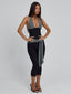 MALANI CAPRI JUMPSUIT BLACK STRIPE Jumpsuit 