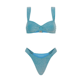 MALTA BIKINI BOTTOM TEAL SHIMMER Bikini Bottoms 