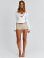 MARIAN MINI SHORTS BEIGE Shorts 