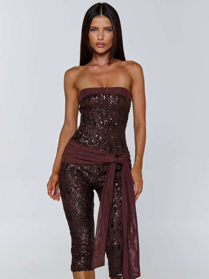 MARIELLA JUMPSUIT CHOCOLATE Jumpsuit 