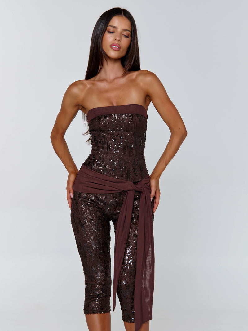 MARIELLA JUMPSUIT CHOCOLATE Jumpsuit 