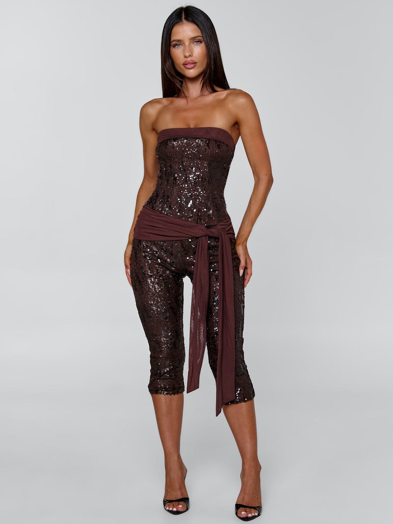 MARIELLA JUMPSUIT CHOCOLATE Jumpsuit 