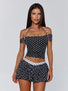 MARLOWE SHORTS BLACK POLKA DOT Shorts 