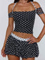 MARLOWE SHORTS BLACK POLKA DOT Shorts 