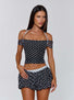 MARLOWE SHORTS BLACK POLKA DOT Shorts 