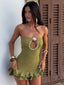 MARTINA MINI DRESS GREEN Mini Dress 