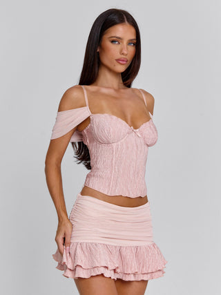 MARVINA MINI SKIRT PINK Mini Skirt 