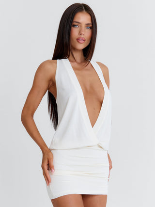 MARY MINI DRESS CREAM Mini Dress 