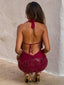 MAURA MINI DRESS DEEP RED Mini Dress 
