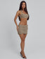 MAYAL MINI SKIRT TAUPE Mini Skirt 