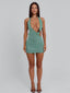 MEHER MINI DRESS TEAL Mini Dress 