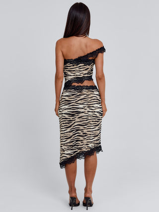 MELANIE MIDI DRESS ZEBRA Midi Dress 
