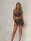 MENA CROP TOP CHOCOLATE PU Crop Top 
