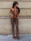 MERI JUMPSUIT CHOCOLATE Jumpsuit 
