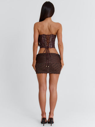 MONTY MINI SKIRT BRONZE Mini Skirt 