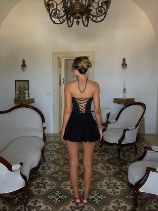 MICHELLE TOP BLACK SHIMMER Corset 
