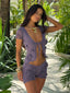 MII TOP DUSTY PURPLE SHIMMER Crop Top 