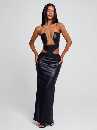 MILARAE MIDI DRESS BLACK Maxi Dress 