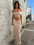 MILLER MAXI SKIRT BEIGE Maxi Skirt 