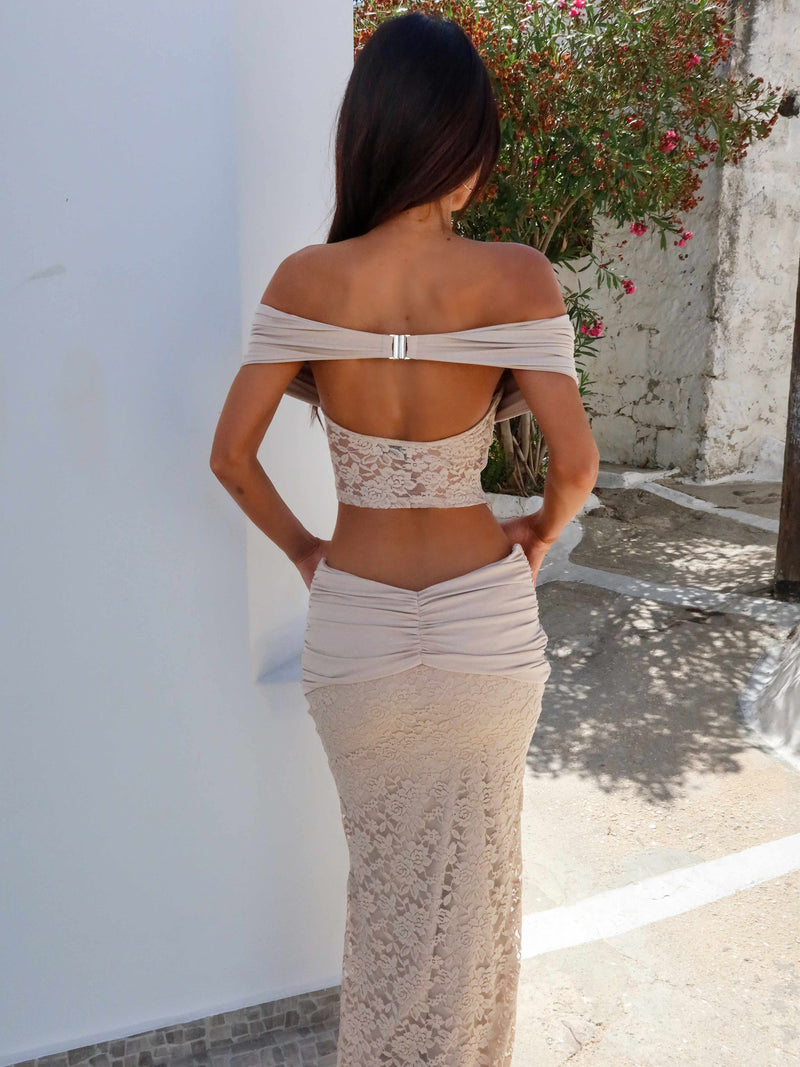 MILLER TOP BEIGE Crop Top 