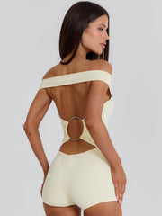 MINA PLAYSUIT CREAM