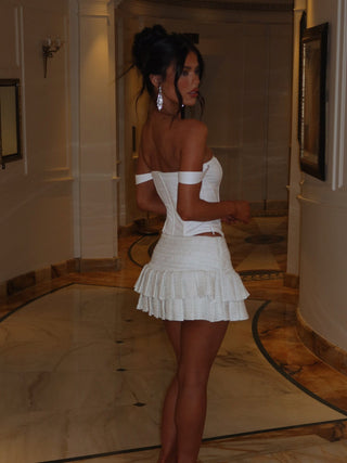 QUINTANA MINI SKIRT WHITE Mini Skirt 